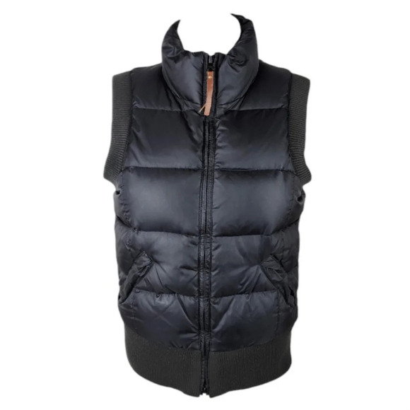 Jacob Connexion Goose Down Puffer Vest Black Size - Picture 1 of 11